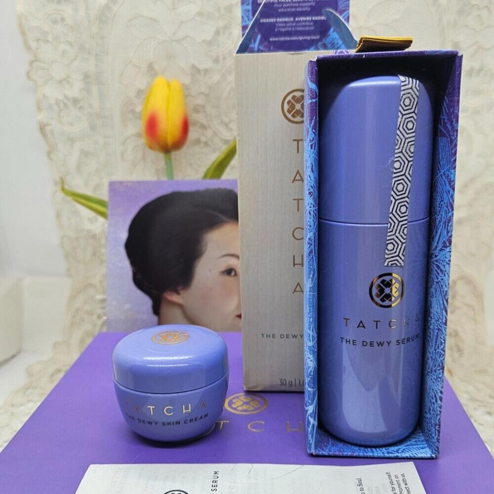 TATCHA Dewy Serum & Travel Dewy Cream New
